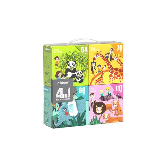 4 In 1 My Visit To The Zoo Puzzle Set 329pcs